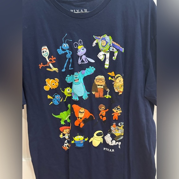 Pixar Character Navy Blue Tee - Picture 1 of 3